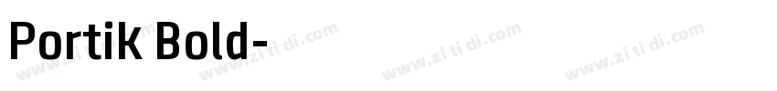 Portik Bold字体转换